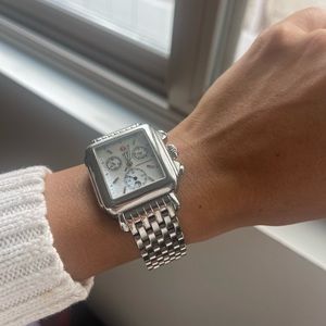 MICHELE DECO Chronograph Stainless Steel